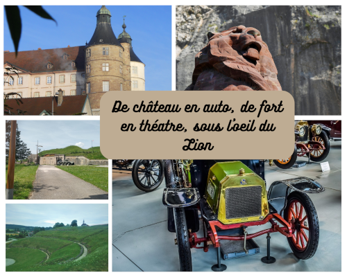 Un album de souvenirs en Pays de Montbéliard, Theatre de Mandeure, Lion de Belfort, Musée de l'aventure Peugeot